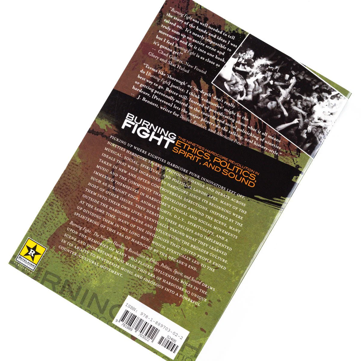 BRIAN PETERSON "Burning Fight: The 90s Hardcore Revolution In Ethics, Politics, Spirit, And Sound" Book - Image 4