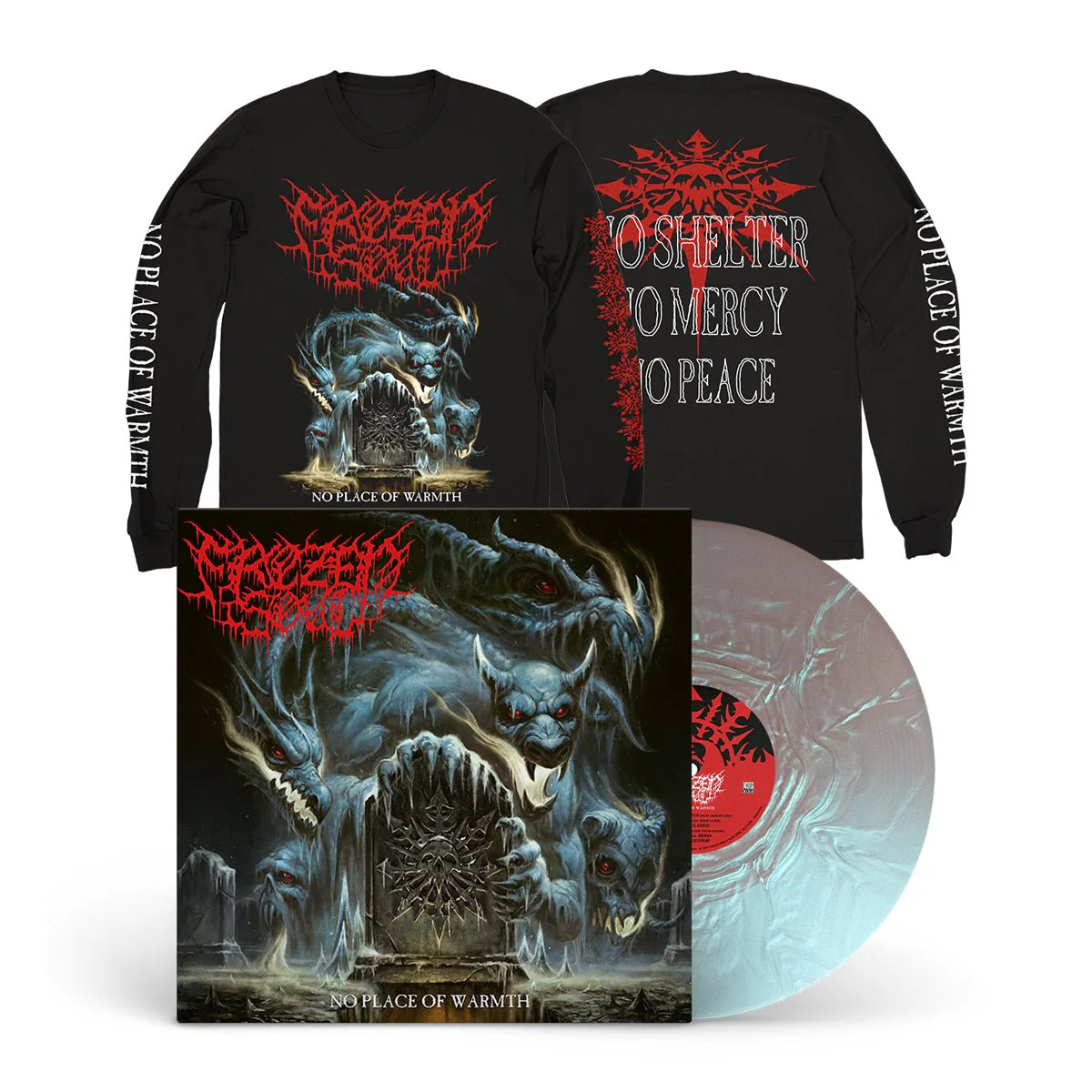 FROZEN SOUL "No Place Of Warmth" LP + Longsleeve Bundle