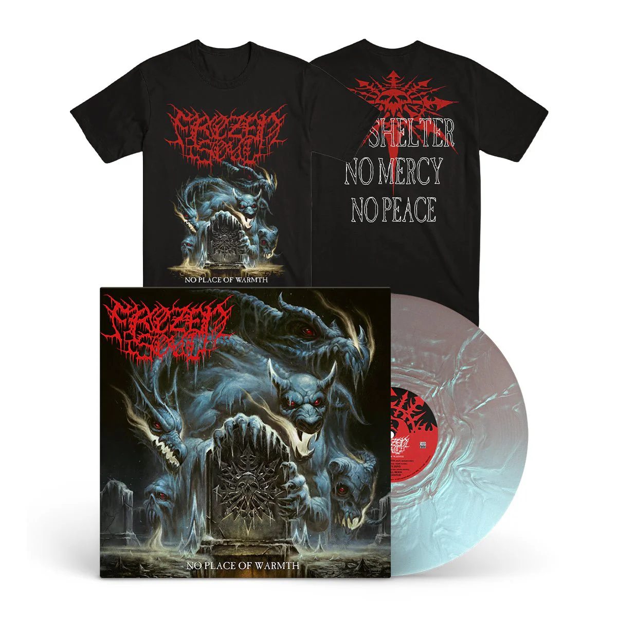 FROZEN SOUL "No Place Of Warmth" LP + T-Shirt Bundle