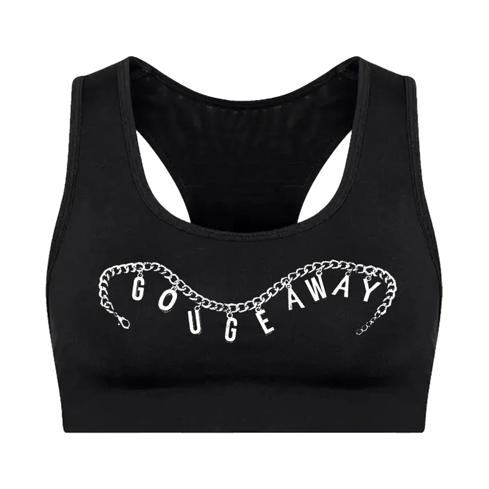GOUGE AWAY "Logo" Sports Bra