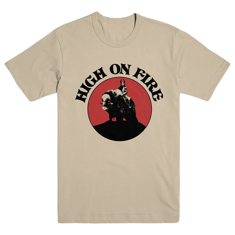 HIGH ON FIRE "Musk Ox Rider - Natural" T-Shirt